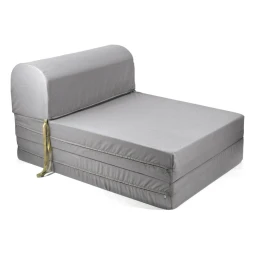 Πολυθρόνα - Κρεβάτι Flip Chair 100% αδιάβροχο ύφασμα γκρι ανοιχτό Florina - Sol