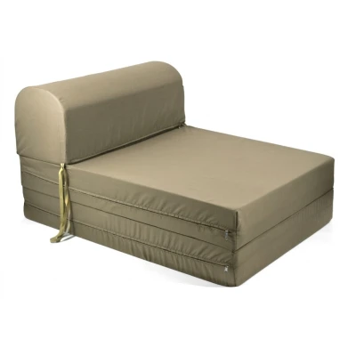 Πολυθρόνα - Κρεβάτι Flip Chair 100% αδιάβροχο ύφασμα Kakki Florina - Sol