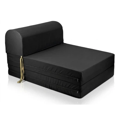 Πολυθρόνα - Κρεβάτι Flip Chair 100% αδιάβροχο ύφασμα μαύρο Florina - Sol