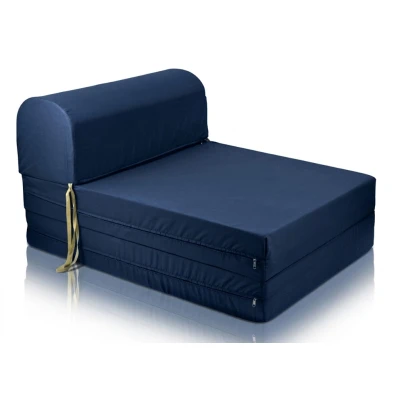 Πολυθρόνα - Κρεβάτι Flip Chair 100% αδιάβροχο ύφασμα Μπλε σκούρο Florina - Sol