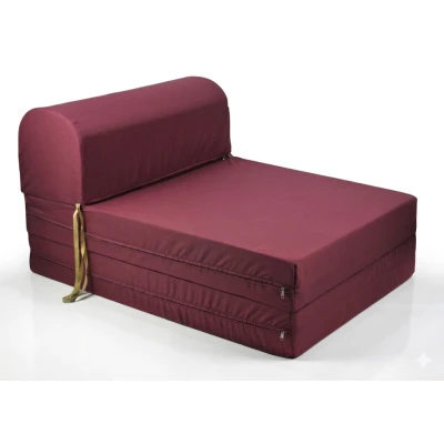 Πολυθρόνα - Κρεβάτι Flip Chair 100% αδιάβροχο ύφασμα Μπορντώ Florina - Sol