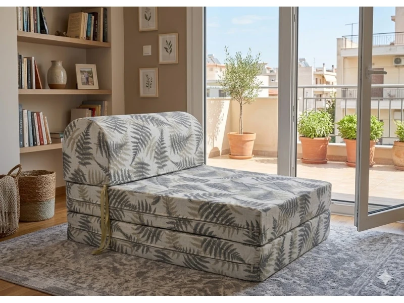 Πολυθρόνα - Κρεβάτι Flip Chair λονέτα σχέδιο φύλλα Tori 801 Florina