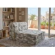 Πολυθρόνα - Κρεβάτι Flip Chair λονέτα σχέδιο φύλλα Tori 801 Florina - Εικόνα 2 | Mypouf.gr