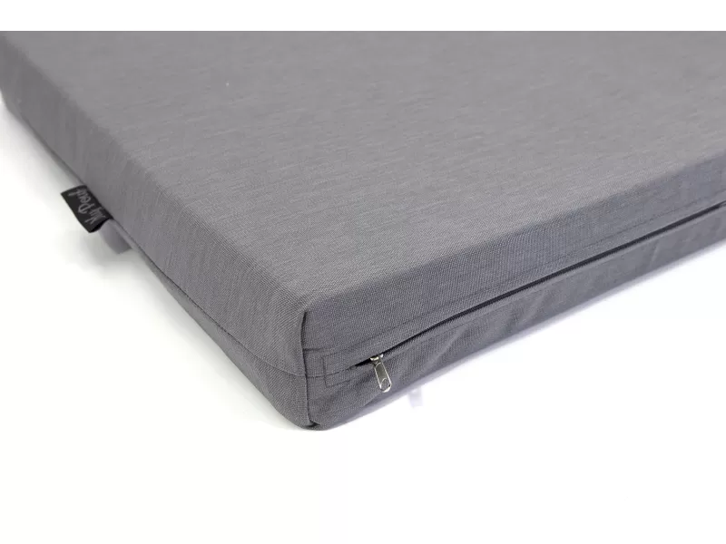 Μαξιλάρι Καρέκλας Αδιάβροχο Μονόχρωμο γκρι 100% PP Olefin με δέσιμο