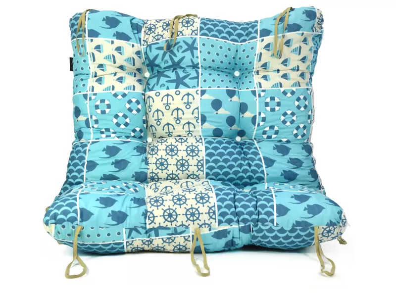 Μαξιλάρι για καναπέ με ενσωματωμένη πλάτη - Σχέδιο Summer Κρετόν ύφασμα Μαξιλάρι για καναπέ με ενσωματωμένη πλάτη - Σχέδιο Summer Κρετόν ύφασμα