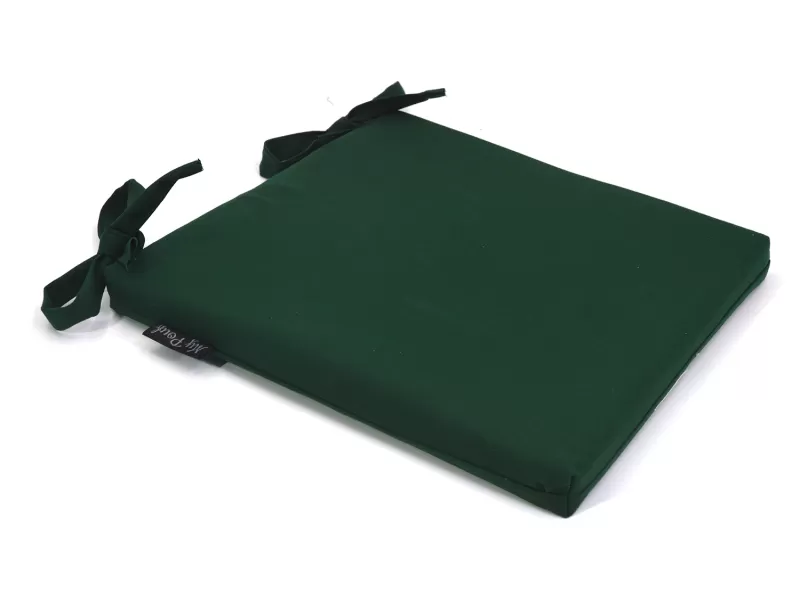 Μαξιλάρι Καρέκλας Αδιάβροχο Μονόχρωμο Κυπαρισσί Από Ομπρελόπανο με δέσιμο