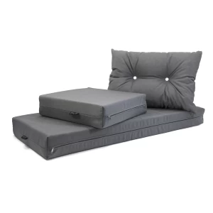 Μαξιλάρι αδιάβροχο 100% PP Olefin ύφασμα μονόχρωμο γκρι για παλέτα και ευρωπαλέτα