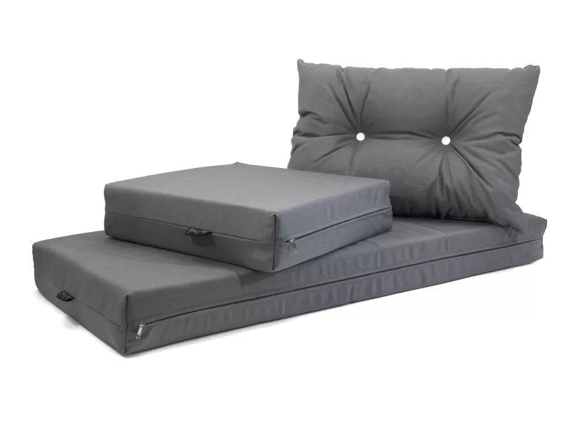 Μαξιλάρι αδιάβροχο 100% PP Olefin ύφασμα μονόχρωμο γκρι για παλέτα και ευρωπαλέτα