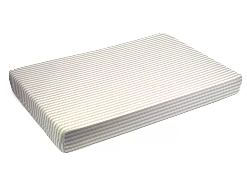 Μαξιλάρι αδιάβροχο 100% PP Olefin ύφασμα μονόχρωμο μπεζ με ρίγες για παλέτα και ευρωπαλέτα
