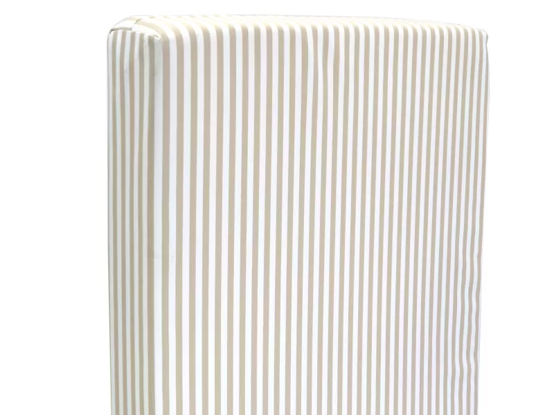 Μαξιλάρι για καναπέδες αδιάβροχο με κορδόνια στην πλάτη 100% PP Olefin μπεζ με ρίγες