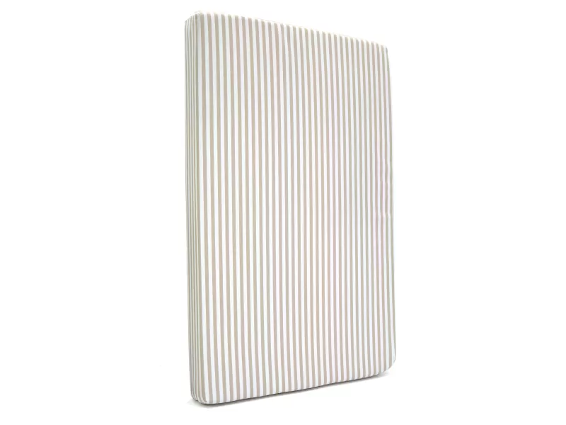 Μαξιλάρι αδιάβροχο 100% PP Olefin καρέκλας με κορδόνια στην πλάτη με ρίγες μπεζ Μαξιλάρι αδιάβροχο 100% PP Olefin καρέκλας με κορδόνια στην πλάτη με ρίγες μπεζ