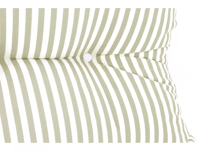 Μαξιλάρι αδιάβροχο 100% PP Olefin μπεζ με ρίγες κάθισμα με κουμπιά