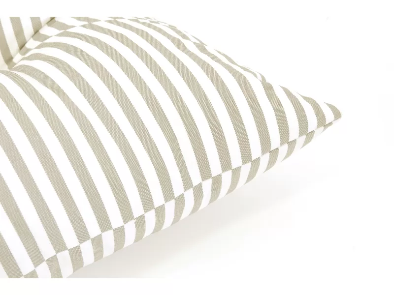 Μαξιλάρι Πλάτης Με 2 Κουμπιά αδιάβροχο 100% PP Olefin με ρίγες μπεζ