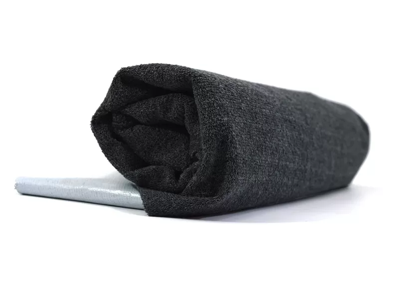 Μαξιλάρι πετσετέ ύφασμα μονόχρωμο μαύρο με αδιάβροχη μεμβράνη