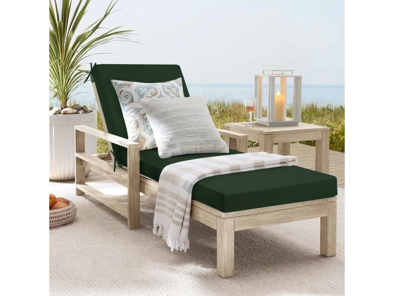 Αδιάβροχο Μαξιλάρι Ξαπλώστρας μονόχρωμο κυπαρισσί