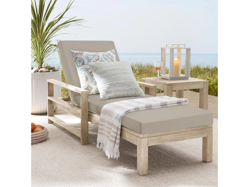 Αδιάβροχο Μαξιλάρι Ξαπλώστρας μονόχρωμο μπέζ