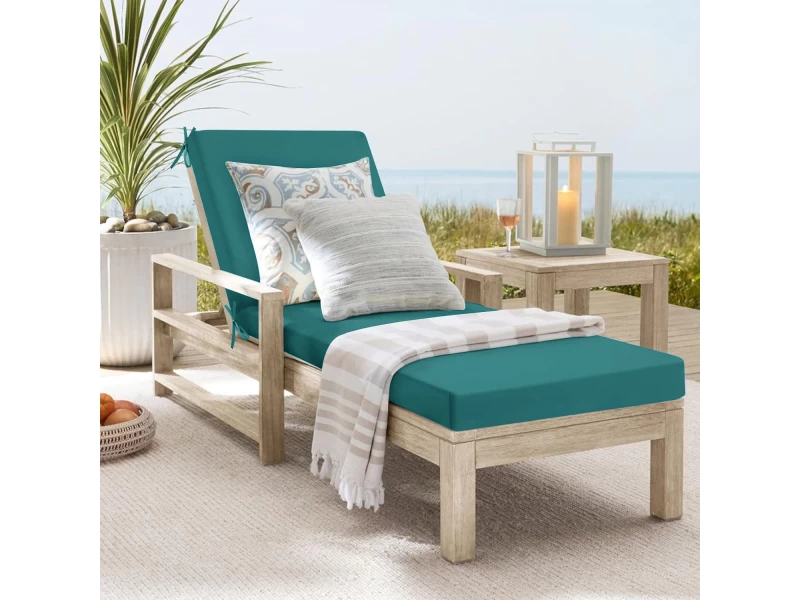 Αδιάβροχο Μαξιλάρι Ξαπλώστρας μονόχρωμο πετρόλ