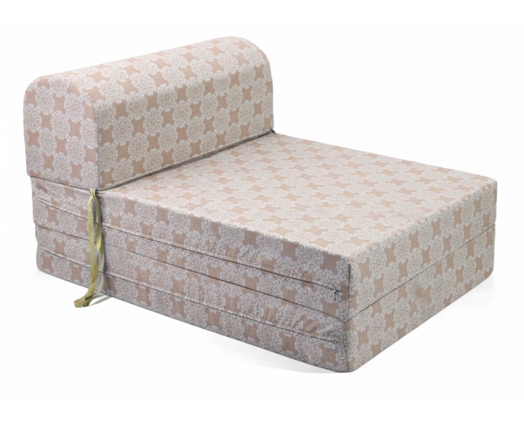 Πολυθρόνα - Κρεβάτι Flip Chair Florina Λονέτα Ύφασμα απόχρωση του σομόν με σχέδιo Kanada - Norman