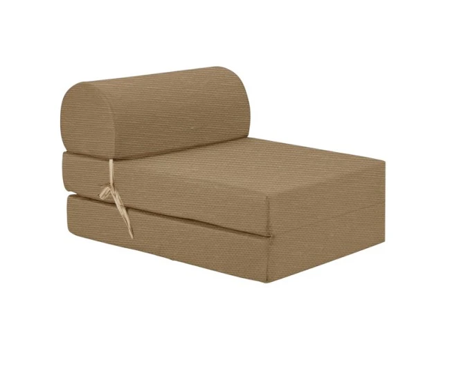 Πολυθρόνα - Κρεβάτι Flip Chair λονέτα μόκα χρώμα Florina | Mypouf.gr