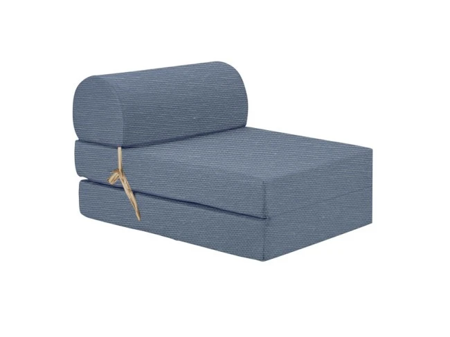 Πολυθρόνα - Κρεβάτι Flip Chair λονέτα μπλέ Denim χρώμα Florina