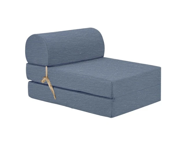 Πολυθρόνα - Κρεβάτι Flip Chair λονέτα μπλέ Denim χρώμα Florina