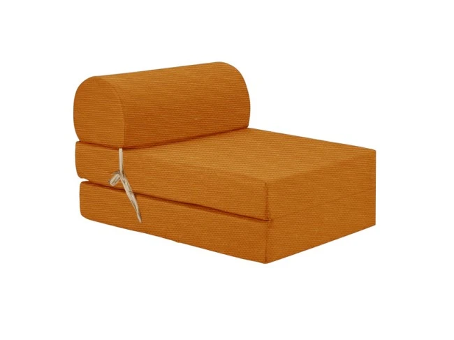 Πολυθρόνα - Κρεβάτι Flip Chair λονέτα πορτοκαλί χρώμα Florina