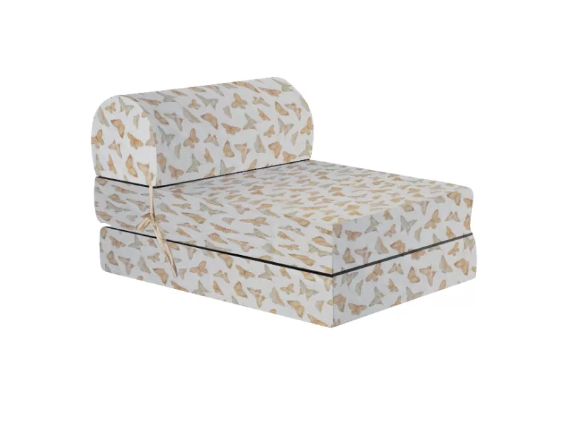 Πολυθρόνα - Κρεβάτι Flip Chair λονέτα σχέδιο Πεταλούδες Evelyn 601 Florina