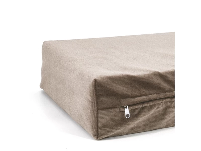 Μαξιλάρι Για Καναπέ / Παλέτα Βελούδο - Luiziana 06 αποχρώσεις του μπέζ Με Φερμουάρ