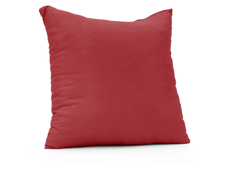 Μαξιλάρι καναπέ - δαπέδου μονόχρωμο κόκκινο - Ύφασμα κρετόν