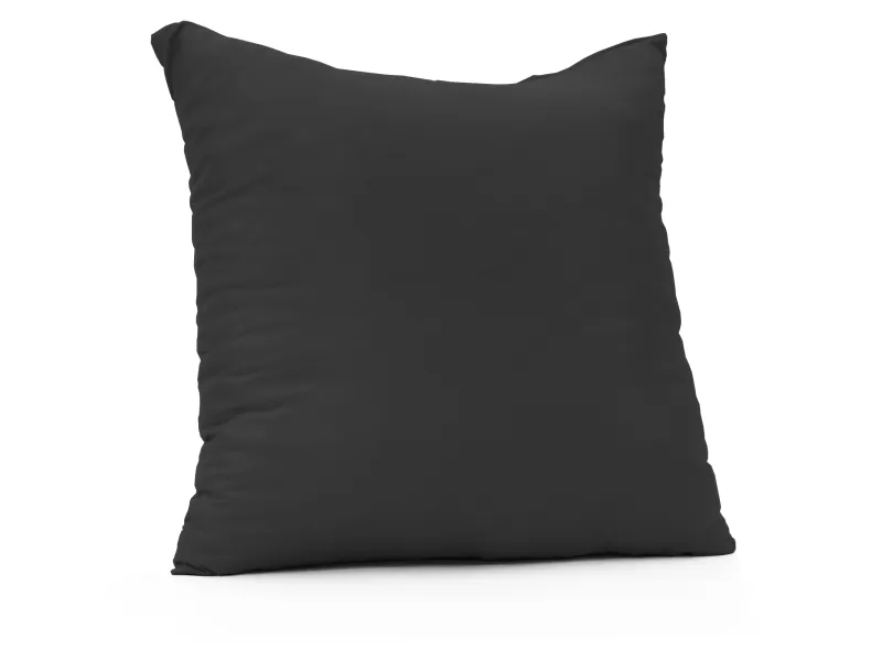 Μαξιλάρι καναπέ - δαπέδου μονόχρωμο μαύρο - Ύφασμα κρετόν