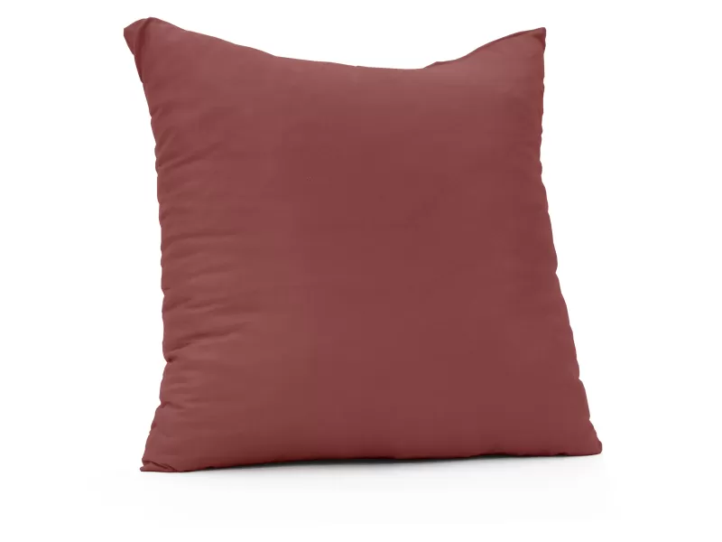 Μαξιλάρι καναπέ - δαπέδου μονόχρωμο σάπιο μήλο σκούρο - Ύφασμα κρετόν