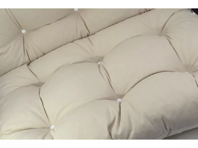 Μαξιλάρι για καναπέ με ενσωματωμένη πλάτη Καραβόπανο - Μονόχρωμο μπέζ