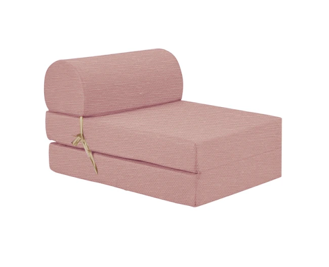 Πολυθρόνα - Κρεβάτι Flip Chair λονέτα ροζ - σομόν χρώμα Florina