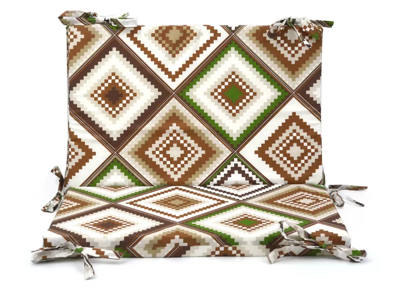 Μαξιλάρι για καναπέδες κρετόν με κορδόνια στην πλάτη Με Σχέδιο Rhombus