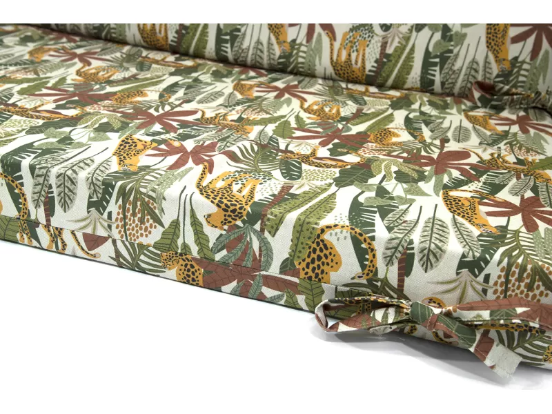 Μαξιλάρι για καναπέδες λονέτα με κορδόνια στην πλάτη Σχέδιο Jungle Μαξιλάρι για καναπέδες λονέτα με κορδόνια στην πλάτη Σχέδιο Jungle