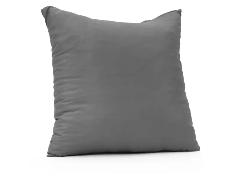 Μαξιλάρι καναπέ - δαπέδου μονόχρωμο γκρί - Ύφασμα κρετόν
