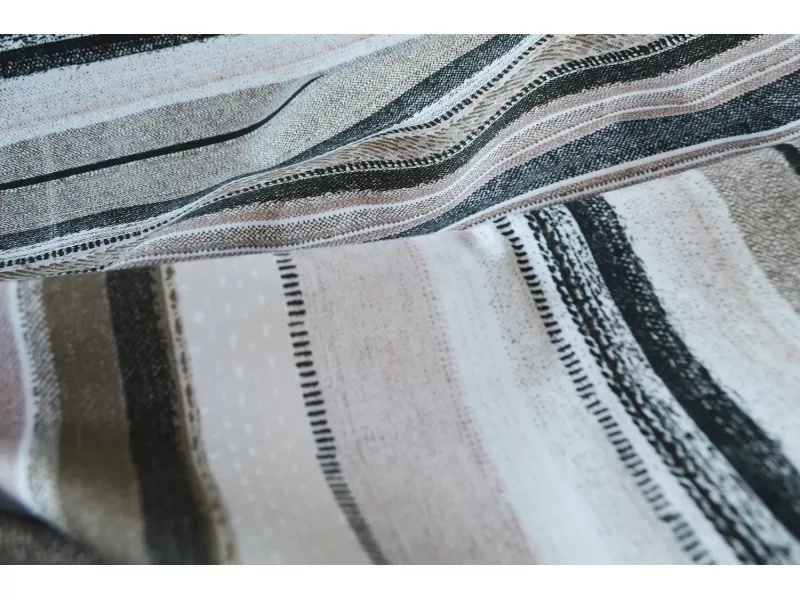 Μαξιλάρα δαπέδου με ρίγες Sand χρώματα | Ύφασμα Κρετόν 60x60  Φερμουάρ + Επένδυση Non Woven Μαξιλάρα δαπέδου με ρίγες Sand χρώματα | Ύφασμα Κρετόν 60x60  Φερμουάρ + Επένδυση Non Woven