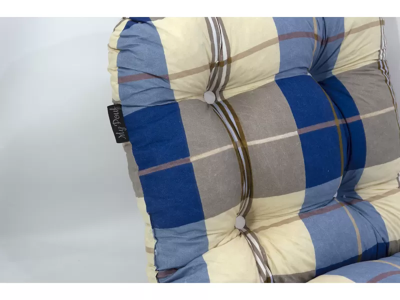 Μαξιλάρι κάθισμα μπαμπού με κουμπιά Rome | Κρετόν ύφασμα Μαξιλάρι κάθισμα μπαμπού με κουμπιά Rome | Κρετόν ύφασμα