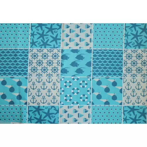 Μαξιλάρι καρέκλας με κορδόνια στην πλάτη με σχέδιο summer | Ύφασμα κρετόν