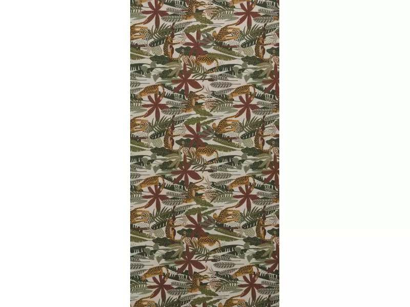 Μαξιλάρι καρέκλας Σχέδιο Jungle λονέτα με κορδόνια στην πλάτη