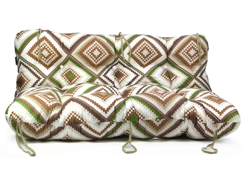 Μαξιλάρι για καναπέ με ενσωματωμένη πλάτη - Σχέδιο Rhombus Κρετόν ύφασμα Μαξιλάρι για καναπέ με ενσωματωμένη πλάτη - Σχέδιο Rhombus Κρετόν ύφασμα