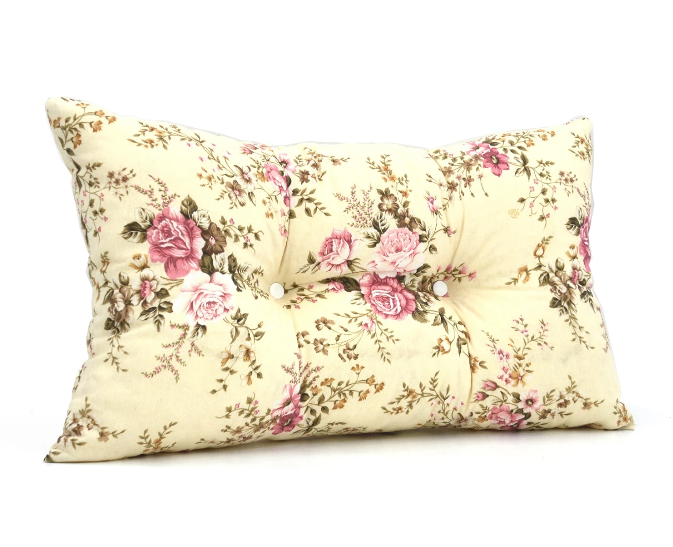 Μαξιλάρι Πλάτης Με 2 Κουμπιά Λονέτα Σχέδιο Floral Rakel 101 | Mypouf.gr
