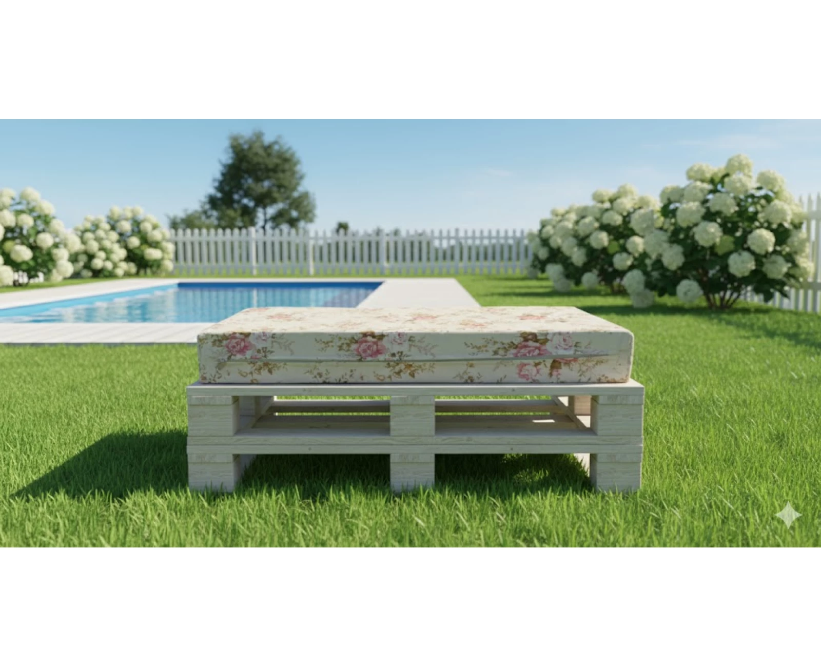 Μαξιλάρι Σχέδιο Floral Rakel 101 λονέτα ύφασμα για παλέτα και ευρωπαλέτα | Mypouf.gr