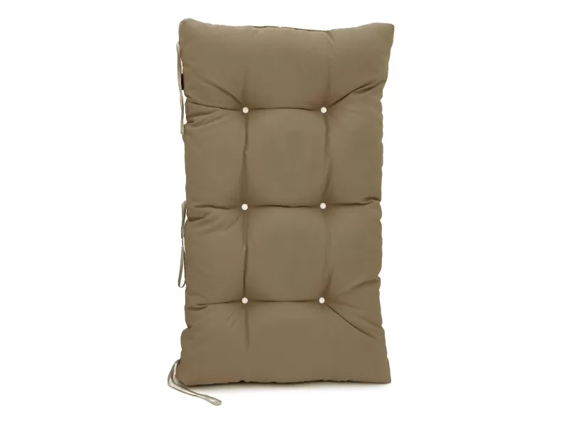 Μαξιλάρι μονόχρωμο αδιάβροχο καμηλό από ομπρελόπανο για παλέτα με κουμπιά - Μπαμπού