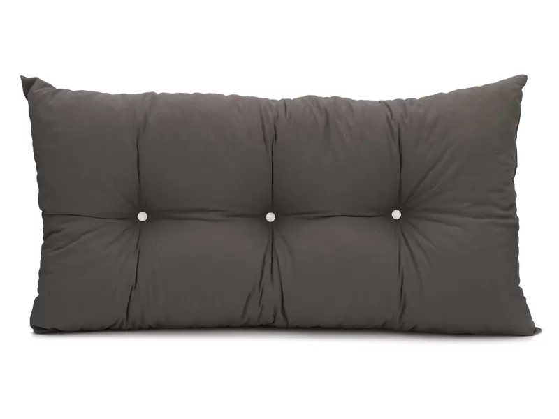 Μαξιλάρι Πλάτης Με 2 Κουμπιά Λονέτα ανθρακί 60x40x10 Μαξιλάρι Πλάτης Με 2 Κουμπιά Λονέτα ανθρακί 60x40x10