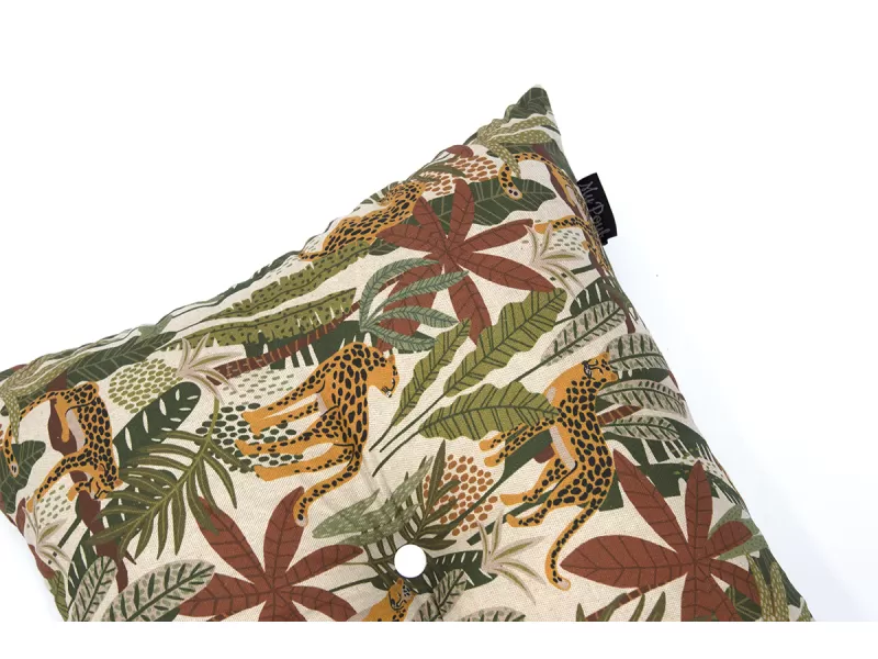 Μαξιλάρι Πλάτης Με 2 Κουμπιά Λονέτα Σχέδιο jungle
