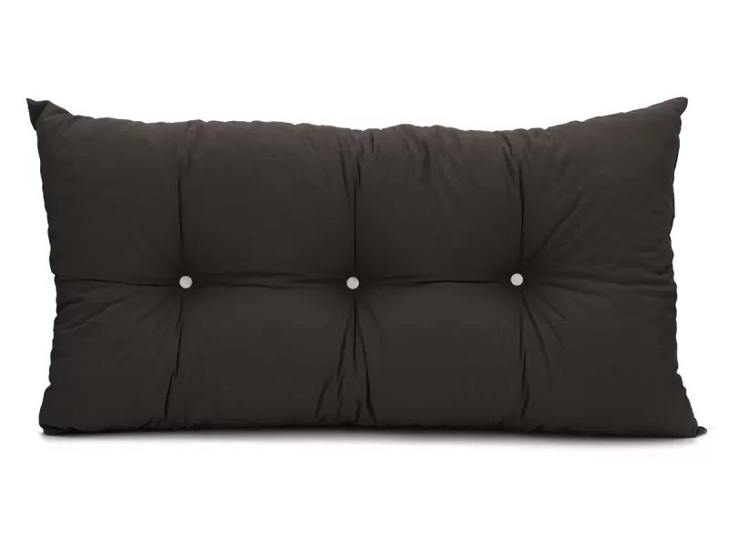 Μαξιλάρι Πλάτης Με 2 Κουμπιά Λονέτα μαύρο