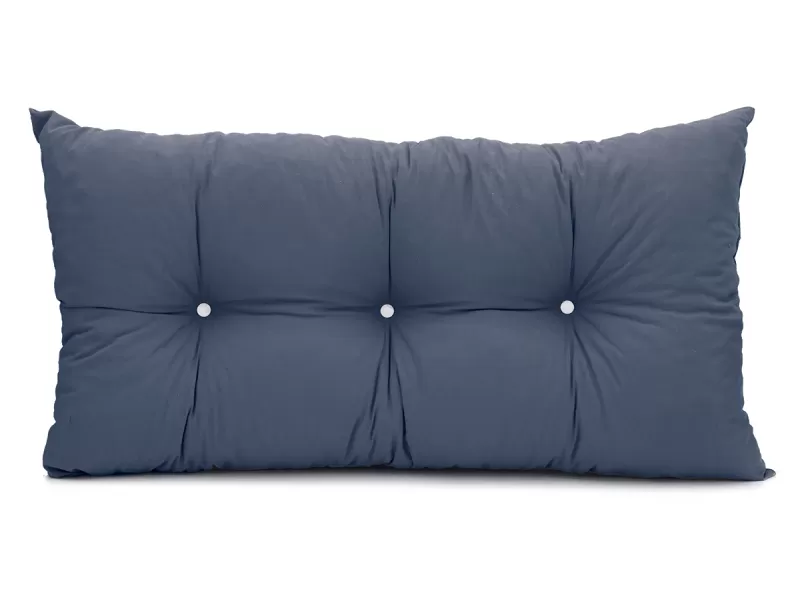 Μαξιλάρι Πλάτης Με 2 Κουμπιά Λονέτα μπλέ Denim