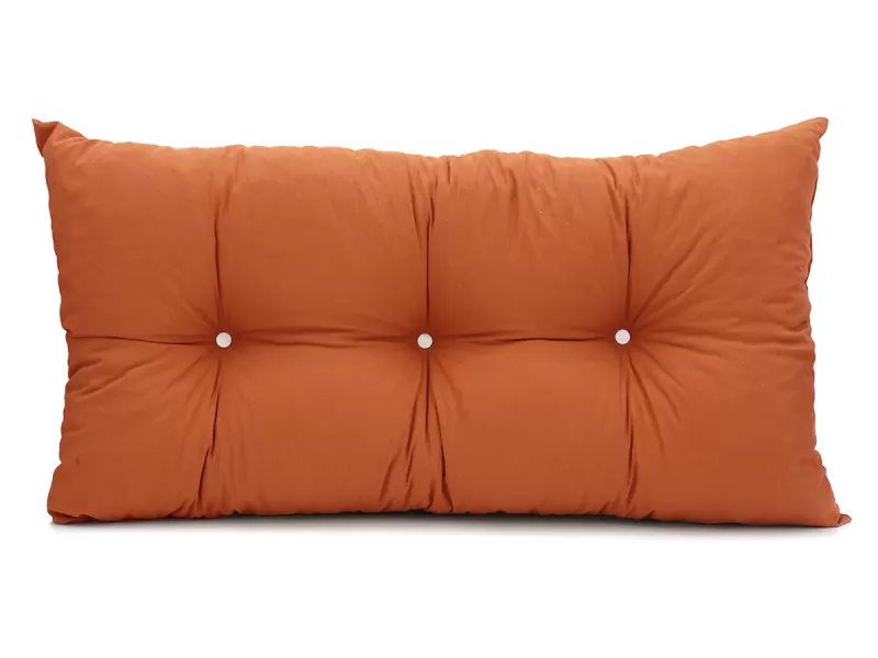 Μαξιλάρι Πλάτης Με 2 Κουμπιά Λονέτα πορτοκαλί