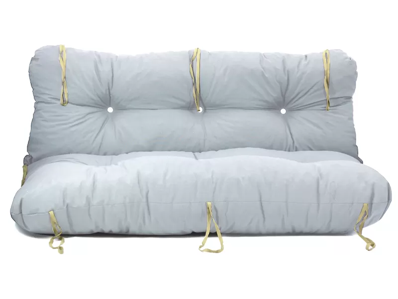 Μαξιλάρι για καναπέ με ενσωματωμένη πλάτη λονέτα - Μονόχρωμο λευκό